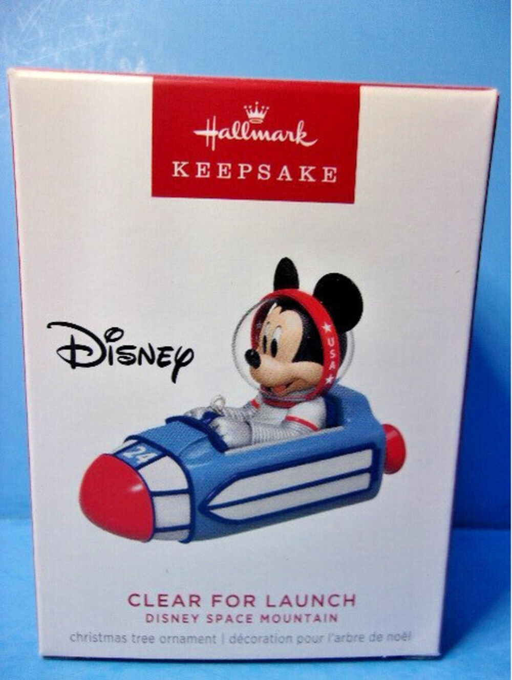 Hallmark Keepsake Ornament 2024 Disney CLEAR FOR LAUNCH Space Mountain Mickey